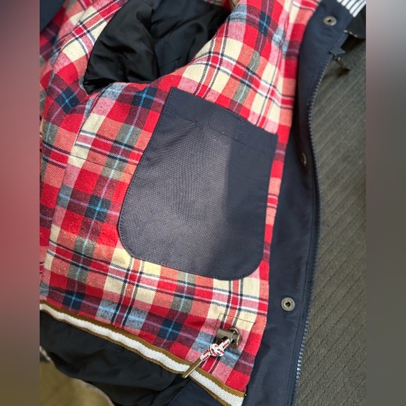 Picture Organic Clothing Brand women’s Katniss coat. Navy with stripes. Large. - Picture 8 of 10